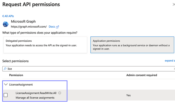 Introducing a Dedicated Microsoft Graph Permission for License Assignment